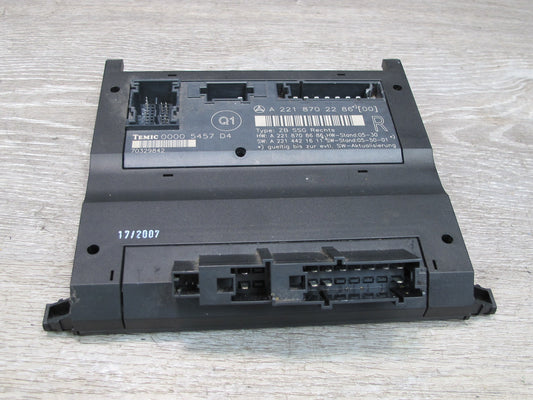 07-13 Mercedes W221 S-class Front Right Seat Control Module 2218702286 OEM