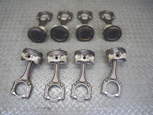 12-14 BMW F01 F02 F13 F12 4.4L N63 Set of 8 Engine Piston w Connecting Rod OEM