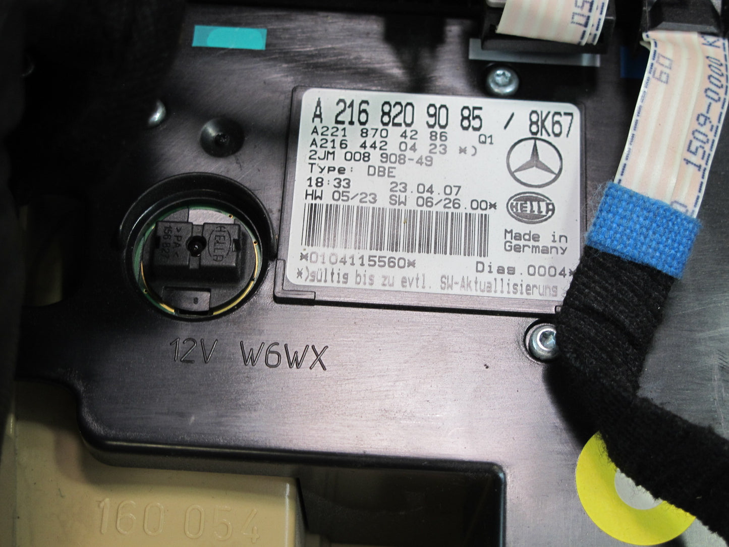 07-09 Mercedes W221 S-class Overhead Console Dome Reading Light w Sunroof OEM