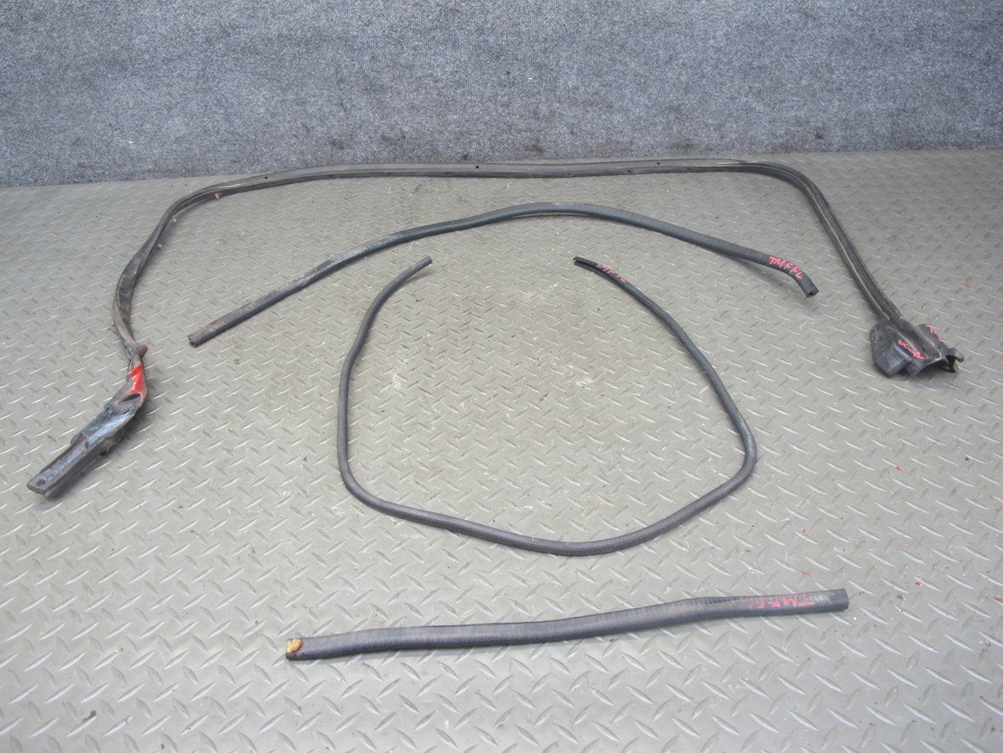 85-89 Toyota MR2 Front Left Driver Door Weatherstrip Rubber Seal Set OEM