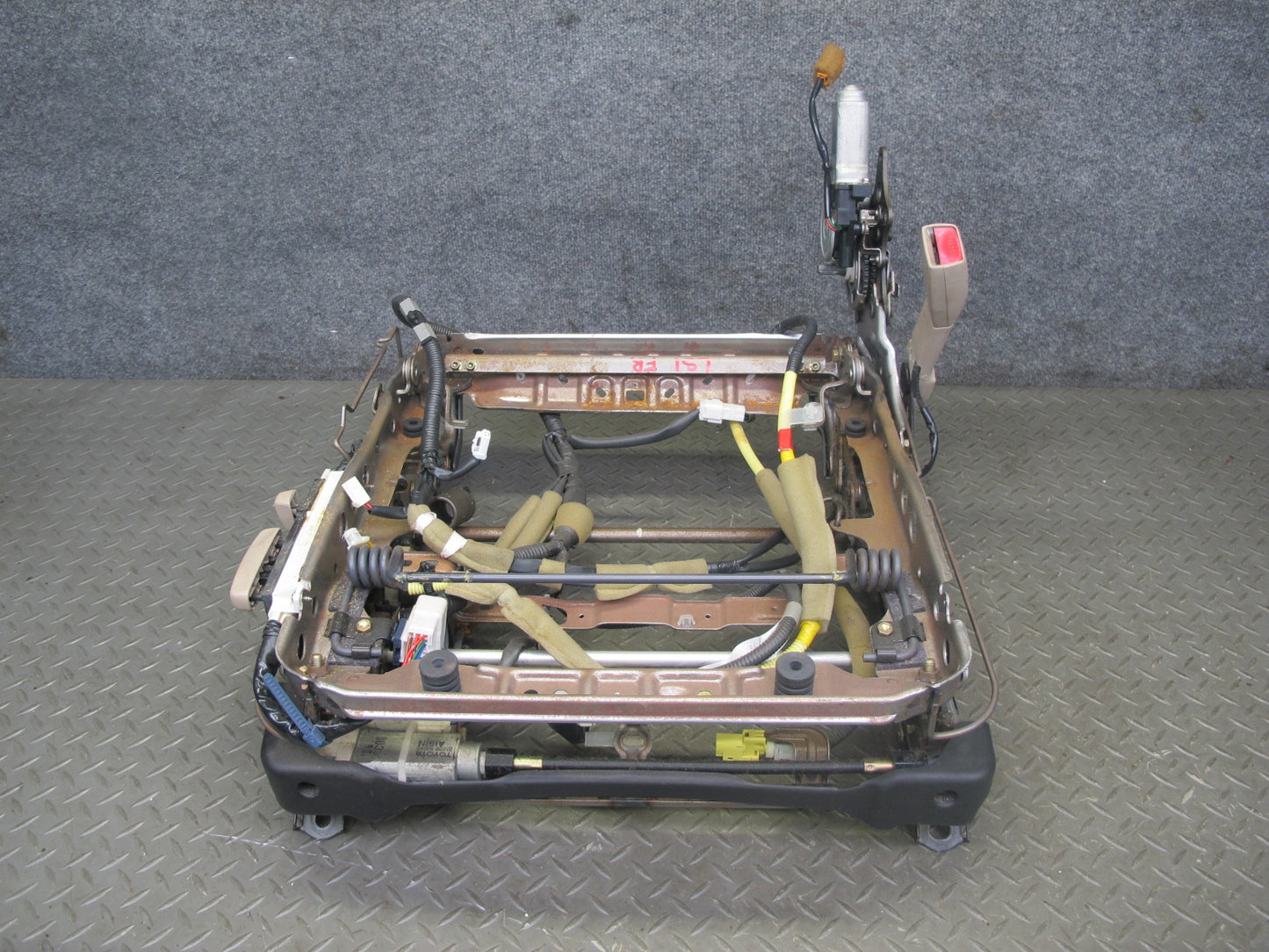 97-00 Lexus UCF20L LS400 Front Right Seat Lower Frame Track Rail w Motor OEM