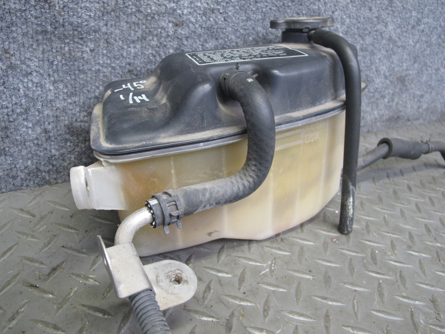 95-97 Lexus UCF20L LS400 Engine Coolant Expansion Overflow Reservoir w Hose OEM