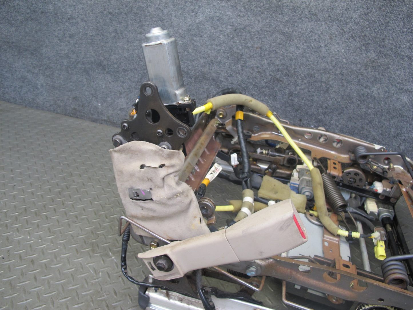 1997 Lexus LS400 Front Left Seat Lower Frame Track Rail w Motor & Module OEM