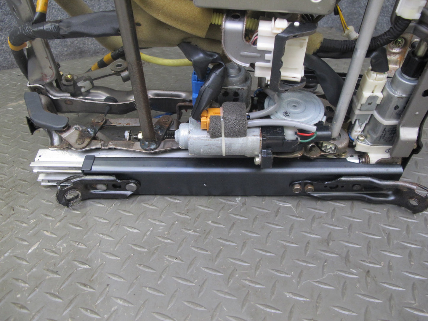 1997 Lexus LS400 Front Left Seat Lower Frame Track Rail w Motor & Module OEM