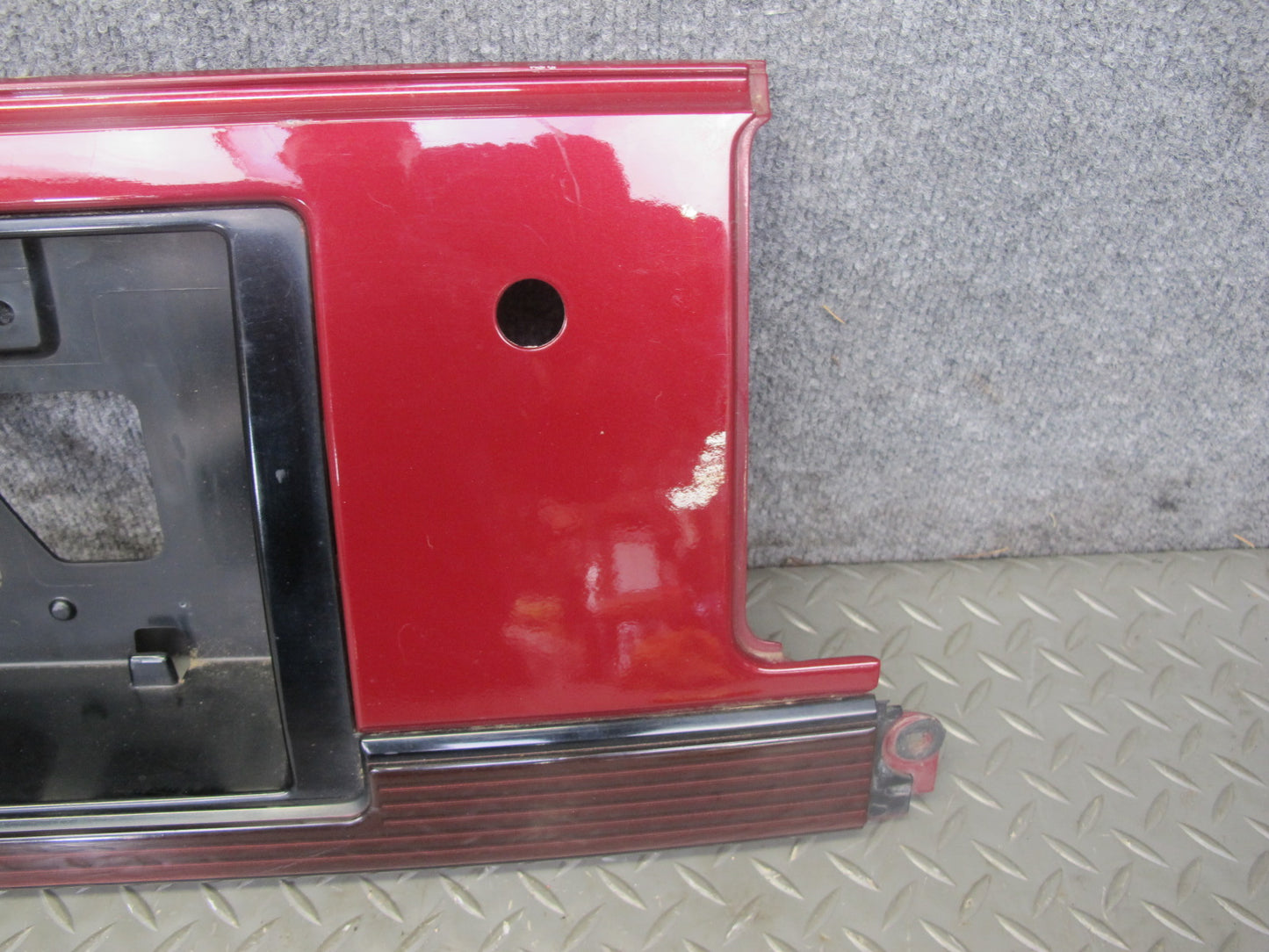 86-88 Toyota Supra MA70L MK3 Rear License Plate Trim w Lights RED Pearl Mica OEM
