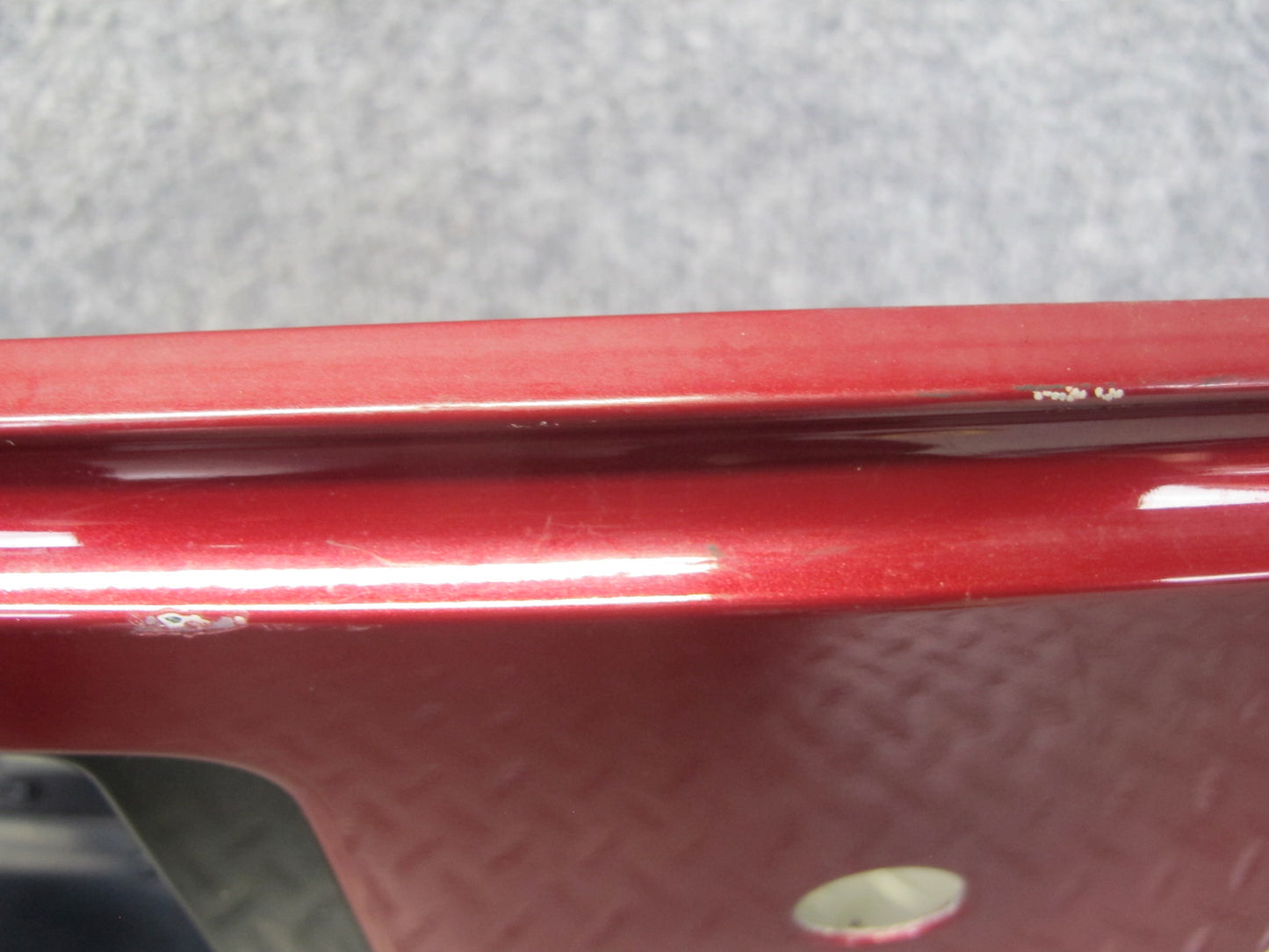 86-88 Toyota Supra MA70L MK3 Rear License Plate Trim w Lights RED Pearl Mica OEM