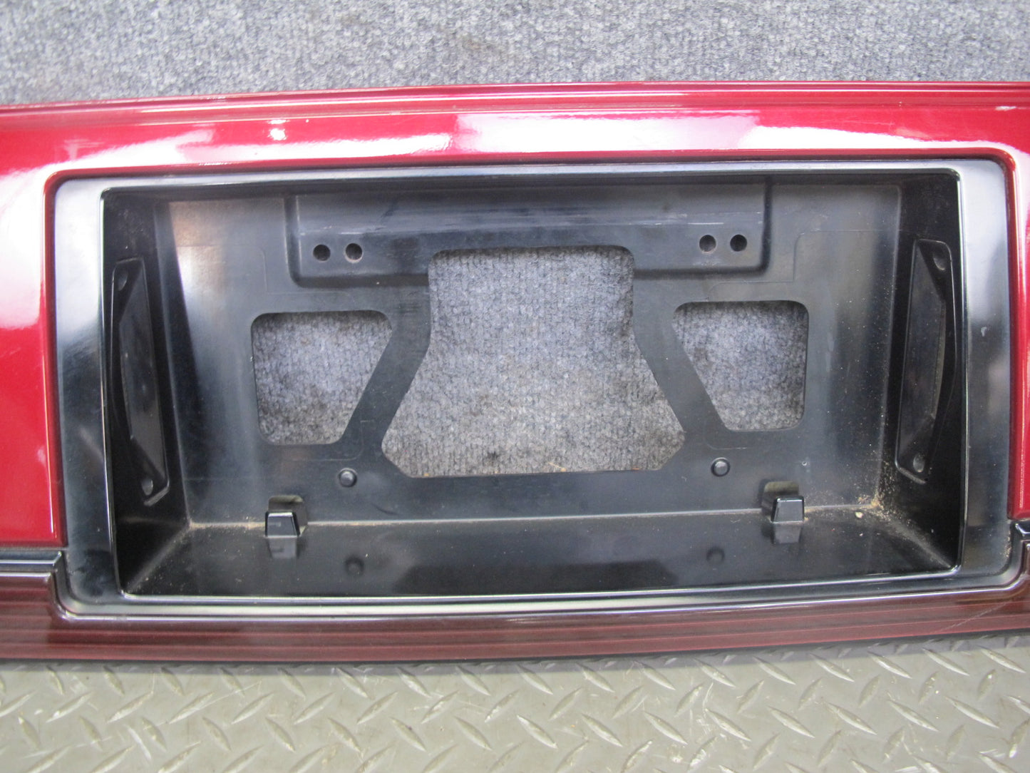 86-88 Toyota Supra MA70L MK3 Rear License Plate Trim w Lights RED Pearl Mica OEM