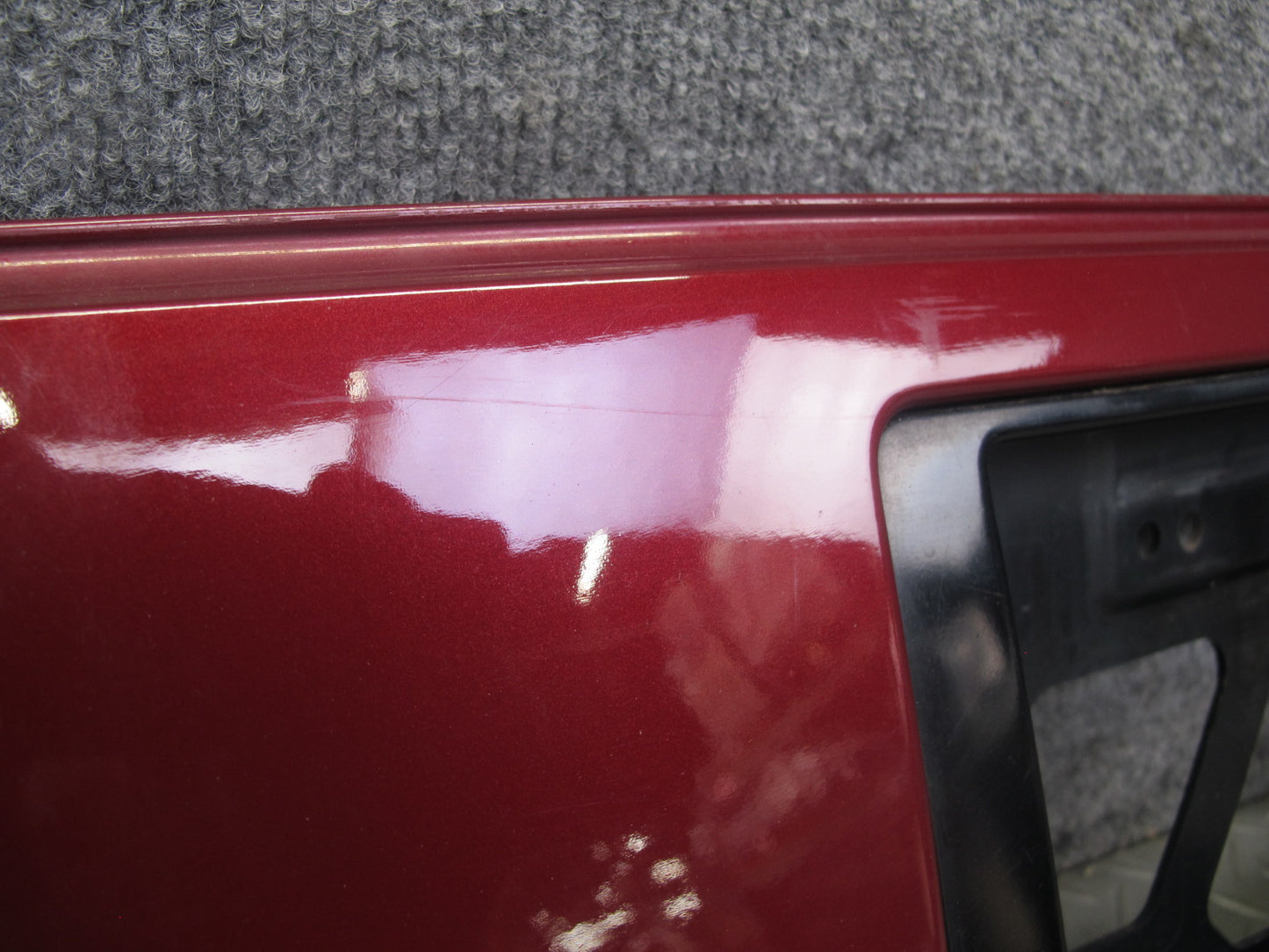 86-88 Toyota Supra MA70L MK3 Rear License Plate Trim w Lights RED Pearl Mica OEM