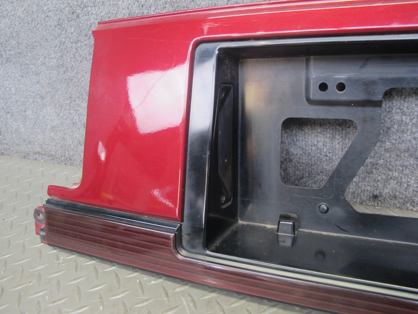 86-88 Toyota Supra MA70L MK3 Rear License Plate Trim w Lights RED Pearl Mica OEM