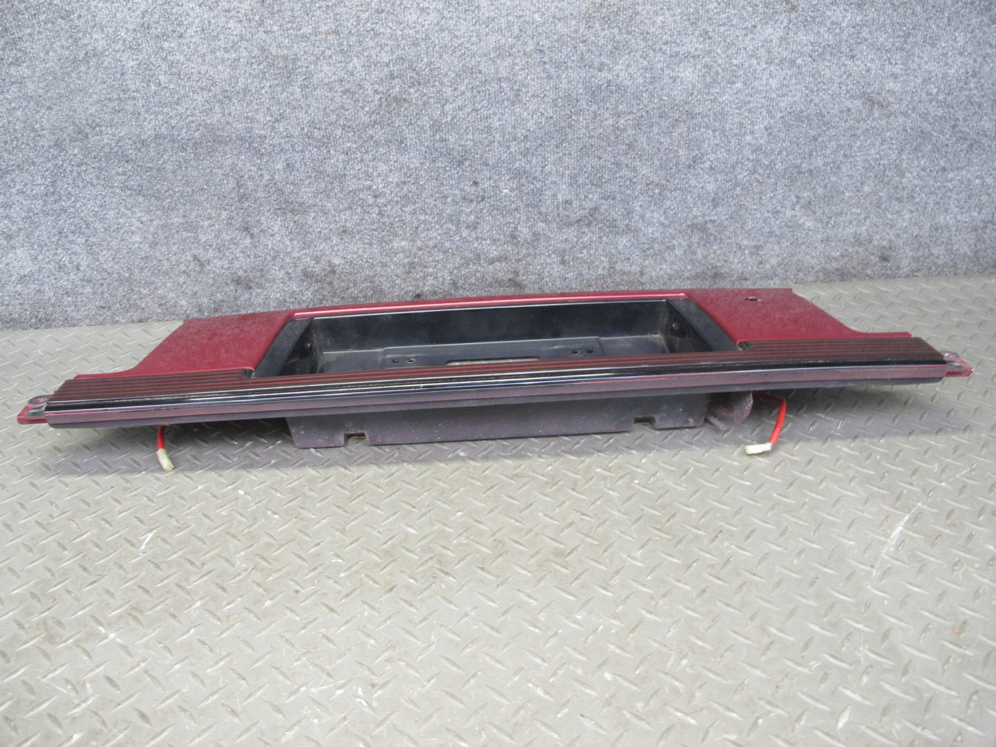 86-88 Toyota Supra MA70L MK3 Rear License Plate Trim w Lights RED Pearl Mica OEM