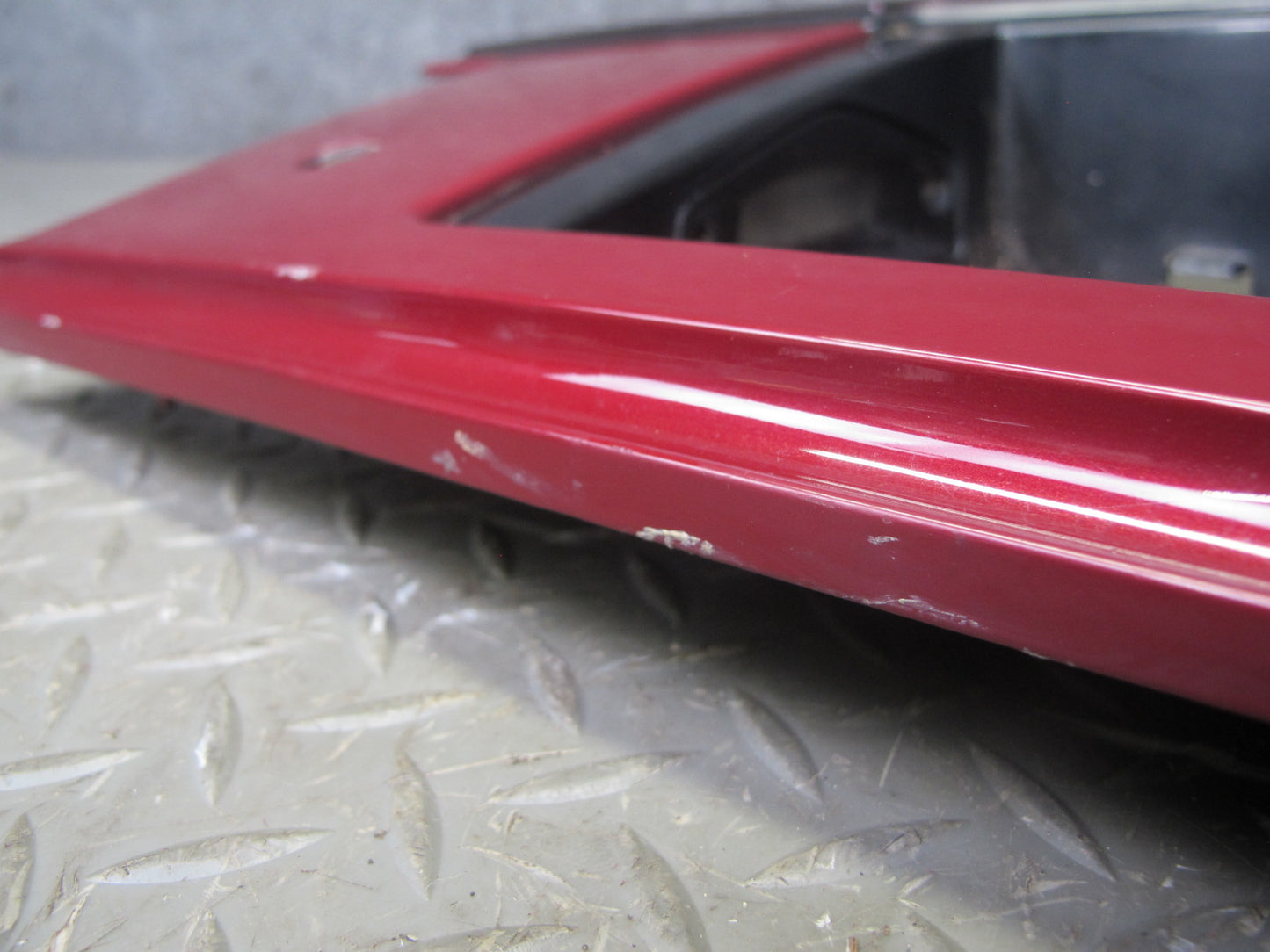 86-88 Toyota Supra MA70L MK3 Rear License Plate Trim w Lights RED Pearl Mica OEM