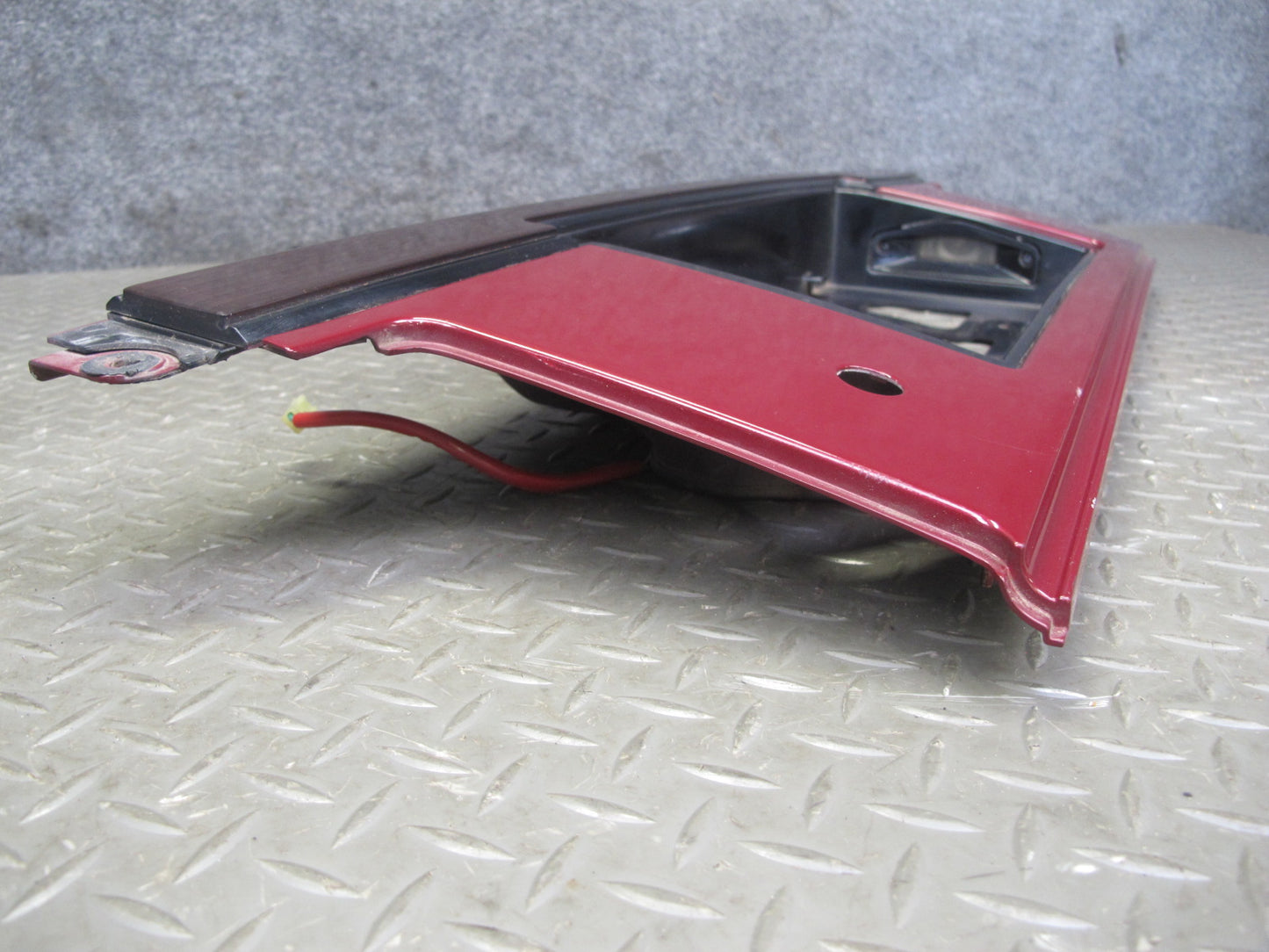 86-88 Toyota Supra MA70L MK3 Rear License Plate Trim w Lights RED Pearl Mica OEM