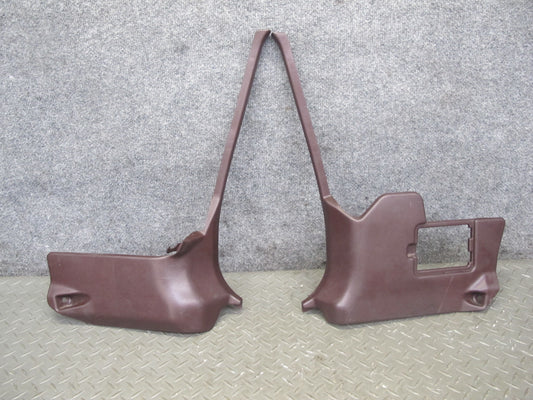 86-92 Toyota Supra MK3 Front Left & Right Kick Trim Cover Panel Set Maroon OEM