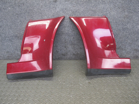 86-88 Toyota Supra MK3 Set of 2 Rear Lower Quarter Rocker Molding Cover RED OEM