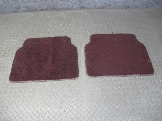 86-92 Toyota Supra MK3 Set of 2 Rear Left & Right Carpet Floor MAT Maroon OEM