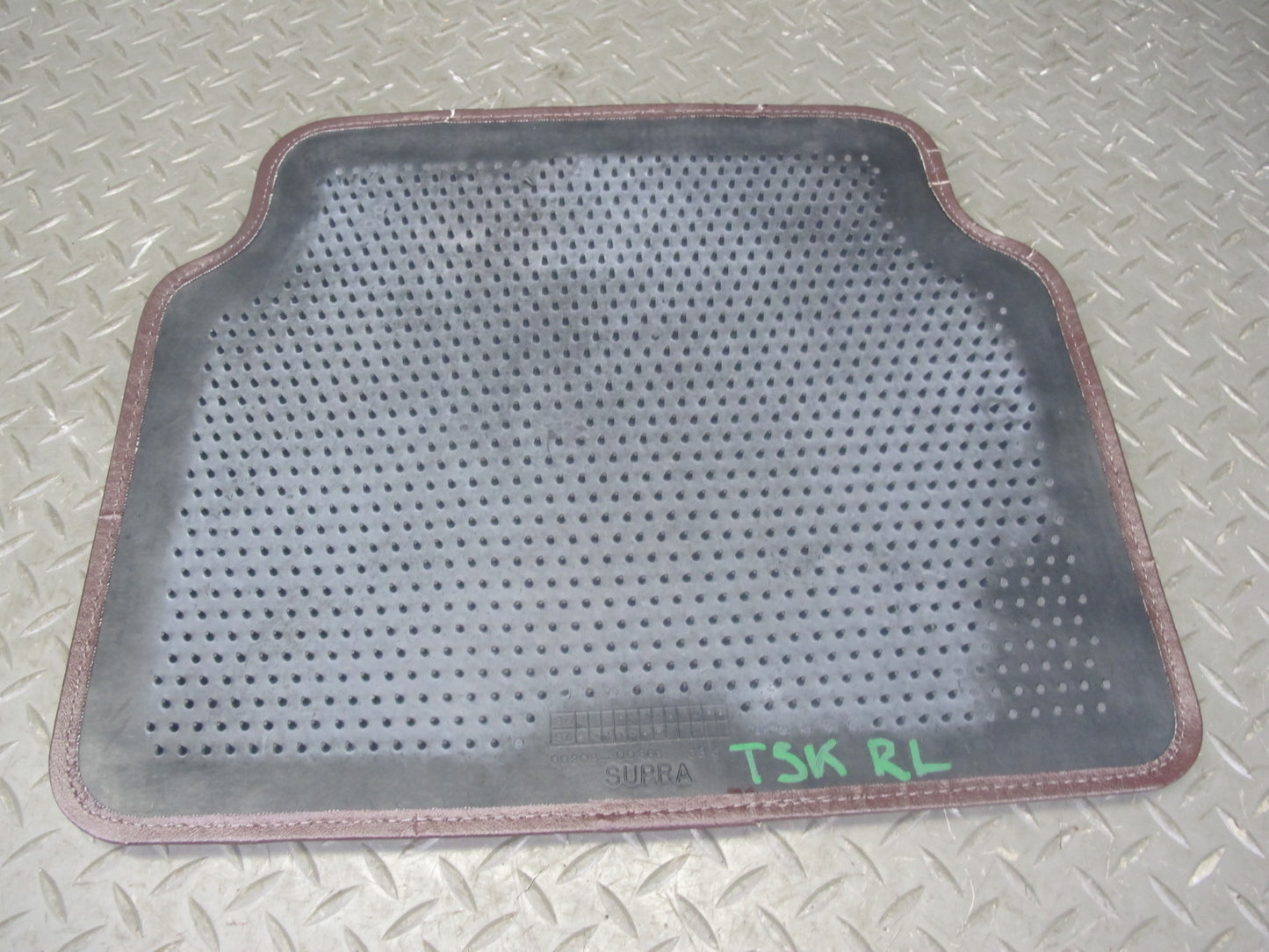 86-92 Toyota Supra MK3 Set of 2 Rear Left & Right Carpet Floor MAT Maroon OEM