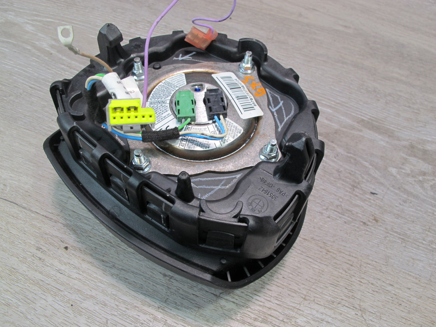 08-14 BMW E71 E72 X6 FRONT LEFT DRIVER SIDE STEERING WHEEL SRS AIRBAG OEM