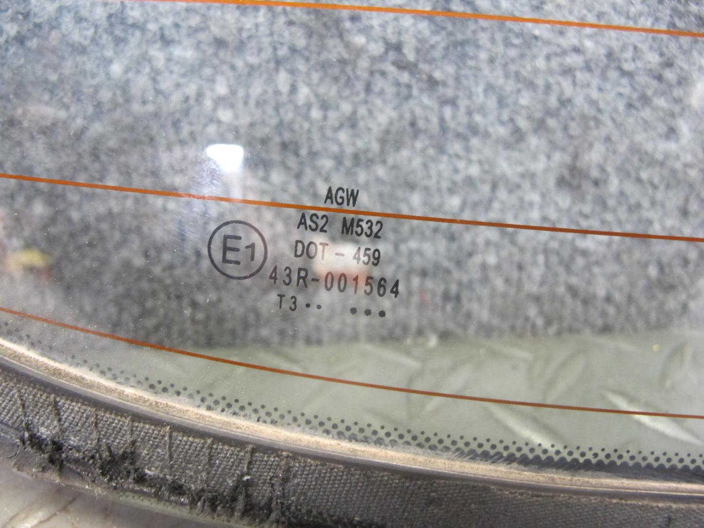 07-09 Nissan Z33 350Z Convertible Rear Back Soft TOP Heated Glass Window OEM