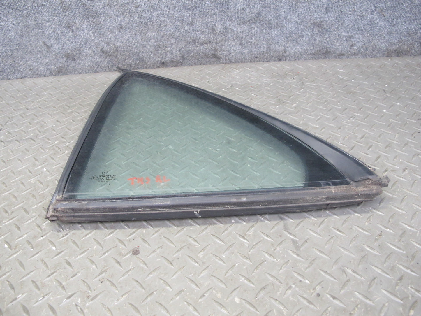 94-99 Mercedes W140 S-class Rear Left Door Quarter Corner Glass Window OEM