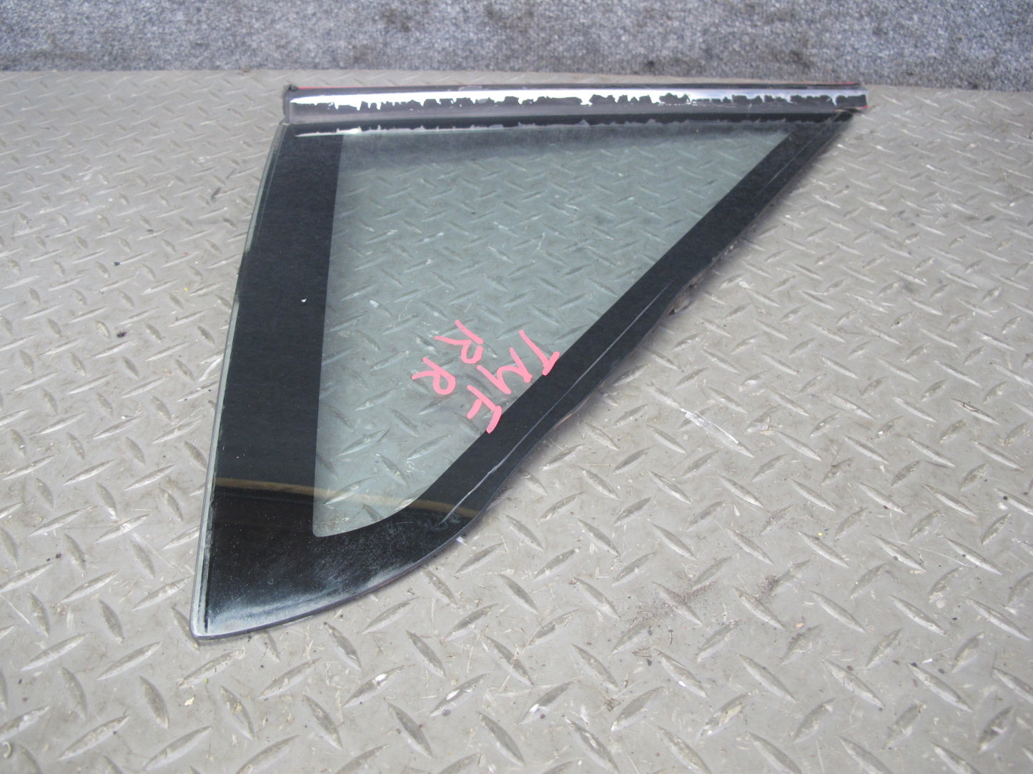 85-89 Toyota MR2 AW15 Rear Right Quarter Window Glass w Molding OEM