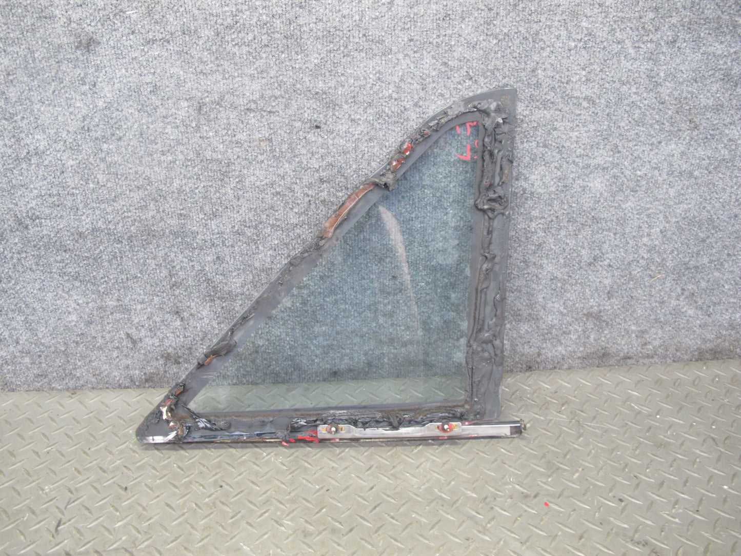 85-89 Toyota MR2 AW15 Rear Left Quarter Window Glass w Molding OEM