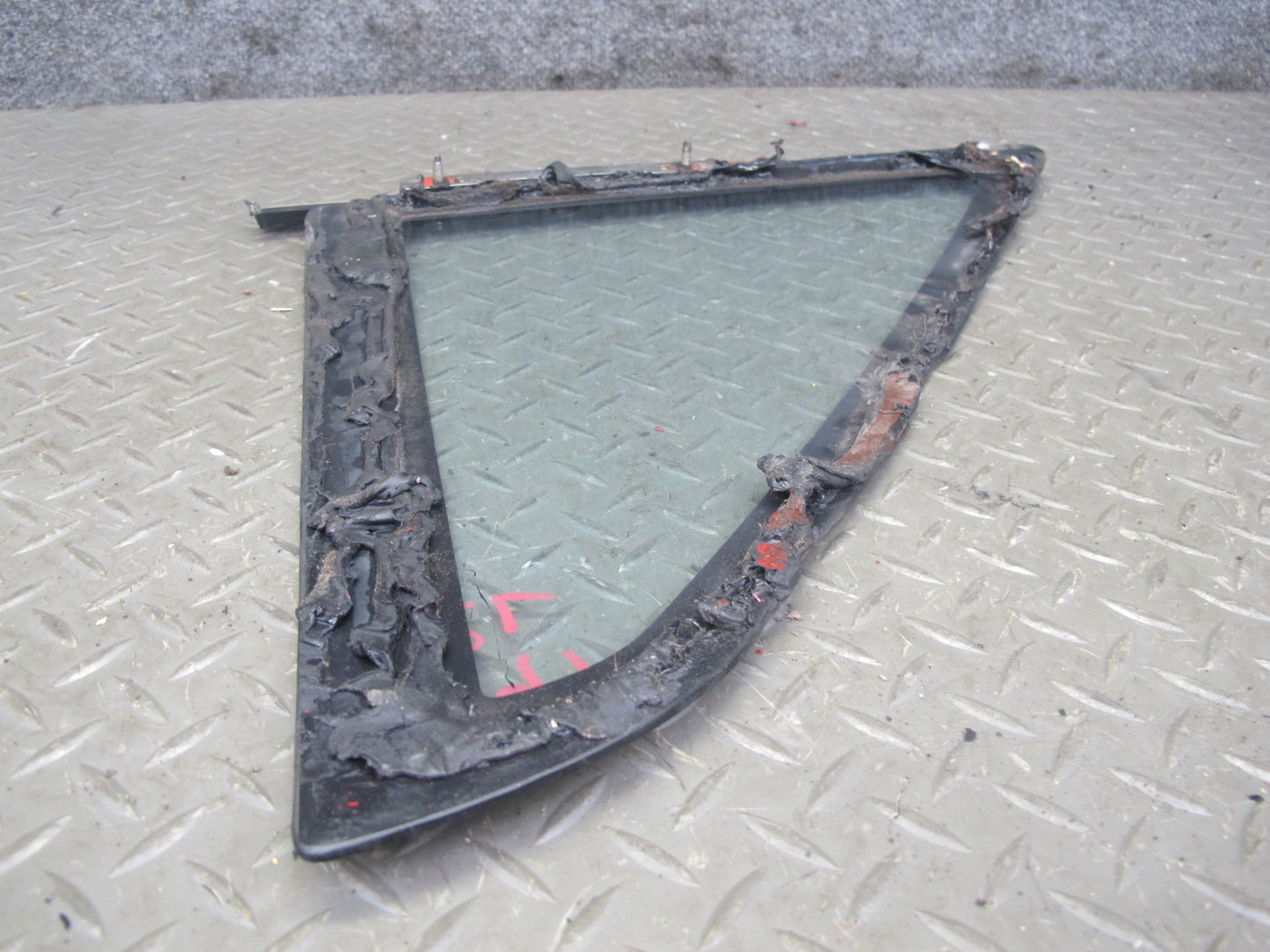85-89 Toyota MR2 AW15 Rear Left Quarter Window Glass w Molding OEM