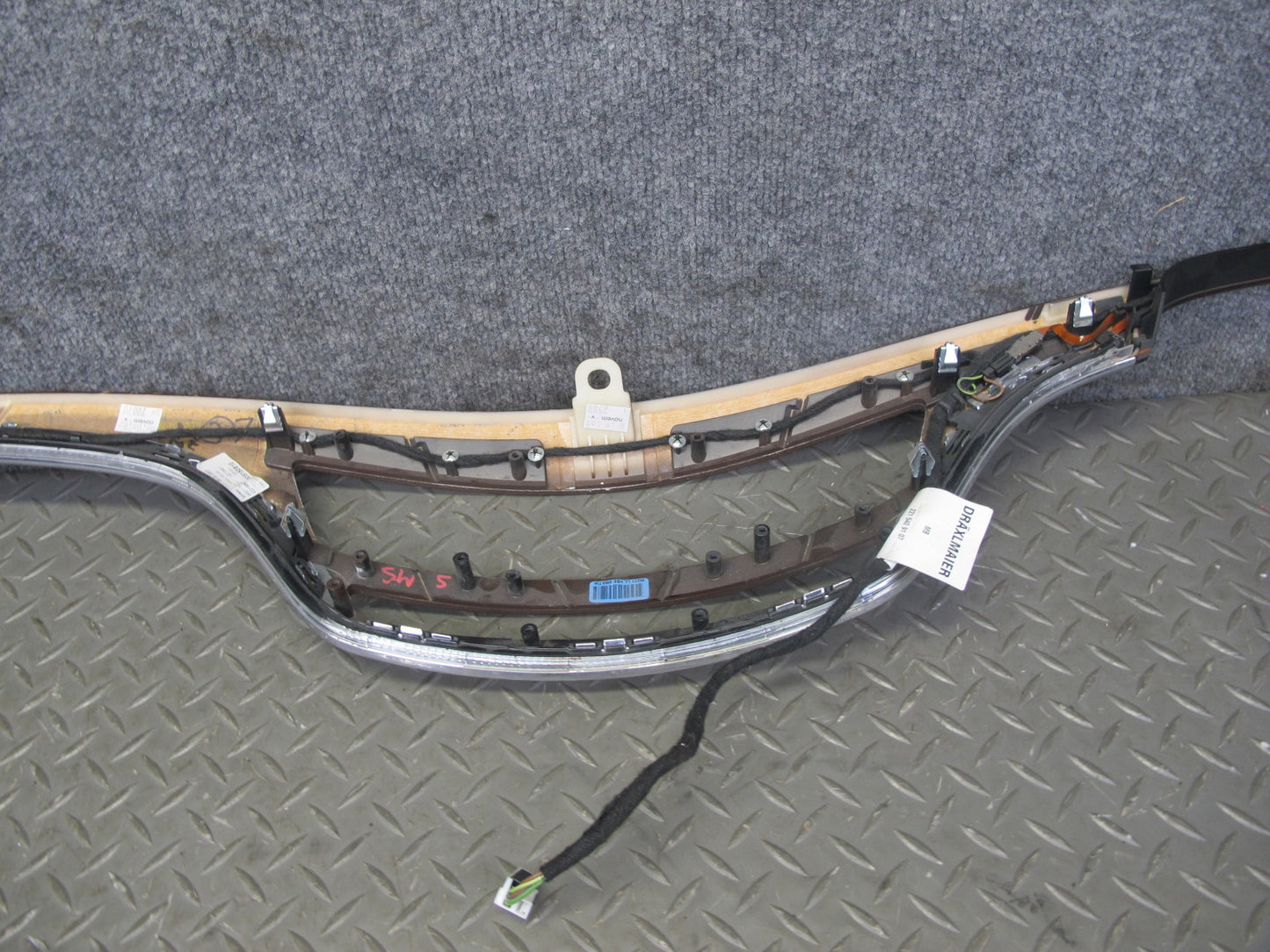 07-09 Mercedes W221 S-class Dash & Door Interior Woodgrain Molding Trim Set OEM