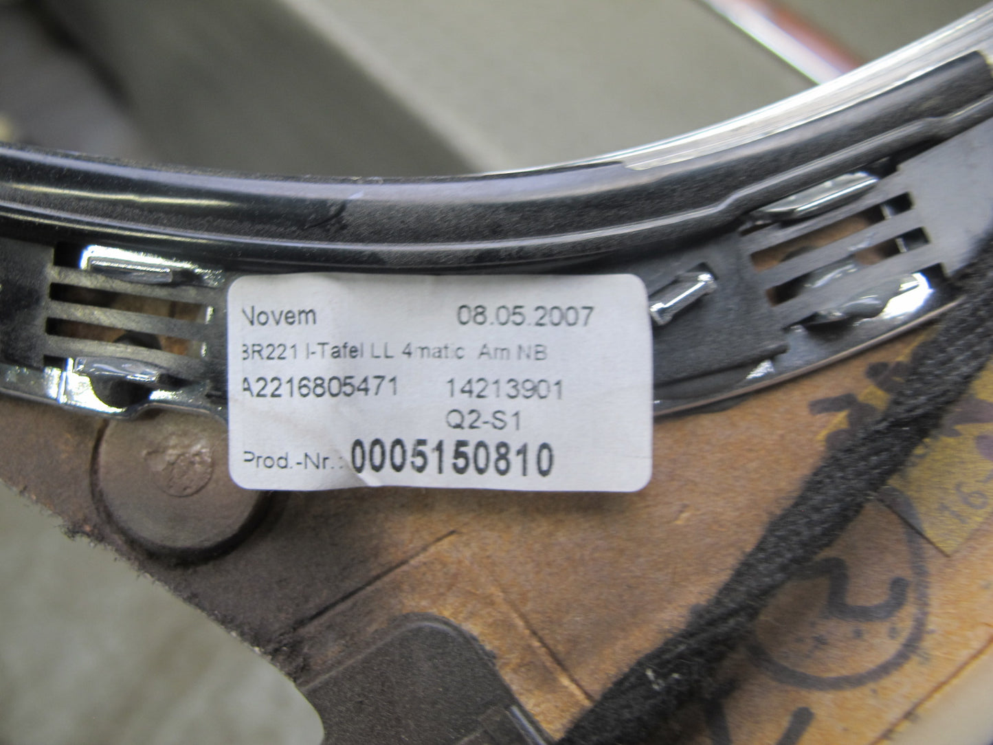 07-09 Mercedes W221 S-class Dash & Door Interior Woodgrain Molding Trim Set OEM