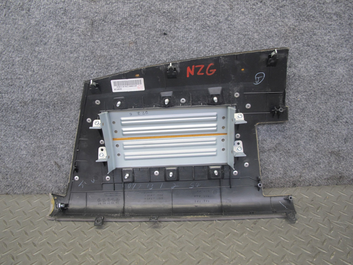 07-09 Nissan 350Z Z33 Conv Dashboard Dash Right Upper Trim Cover Panel Gray OEM