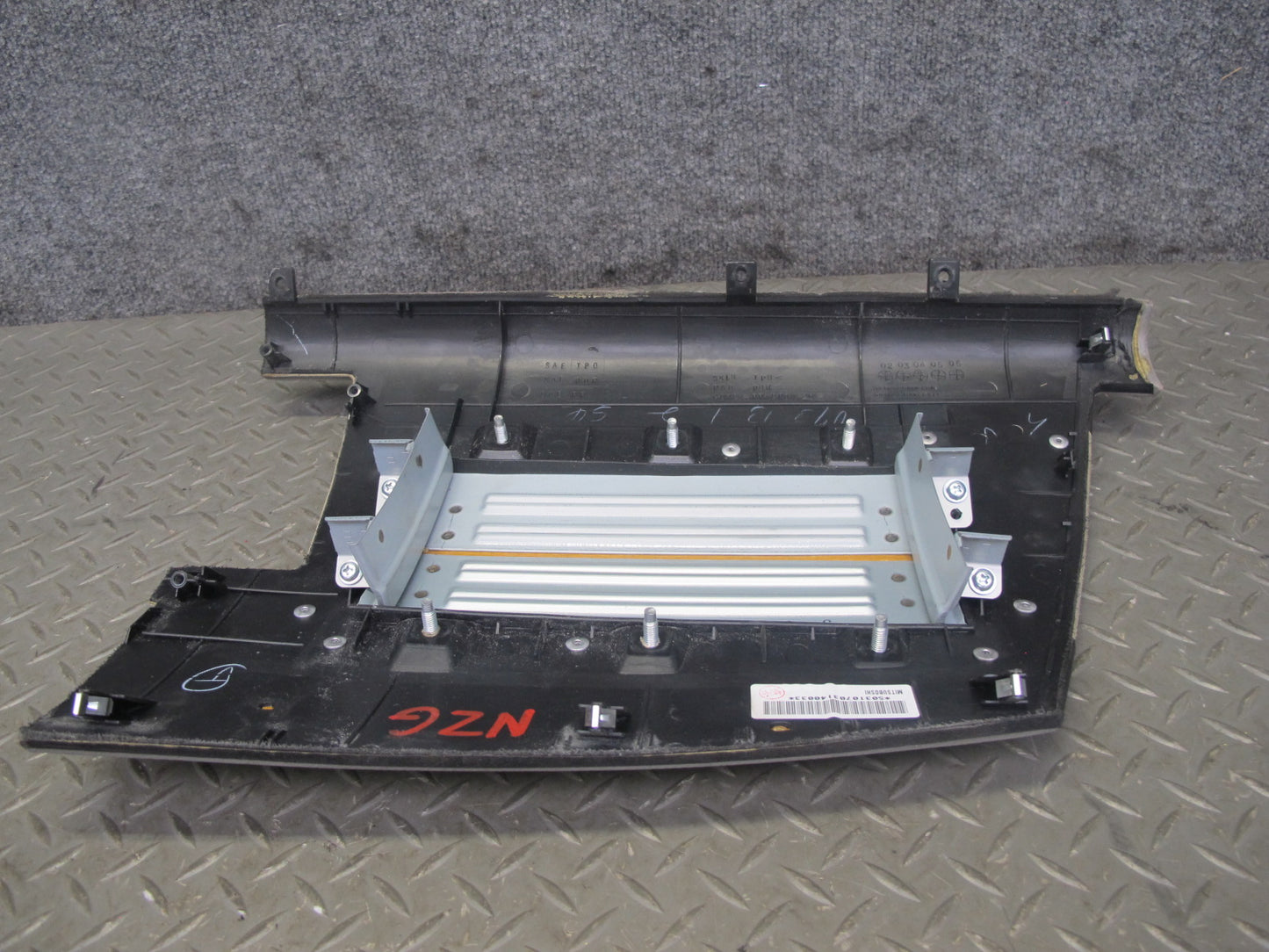 07-09 Nissan 350Z Z33 Conv Dashboard Dash Right Upper Trim Cover Panel Gray OEM