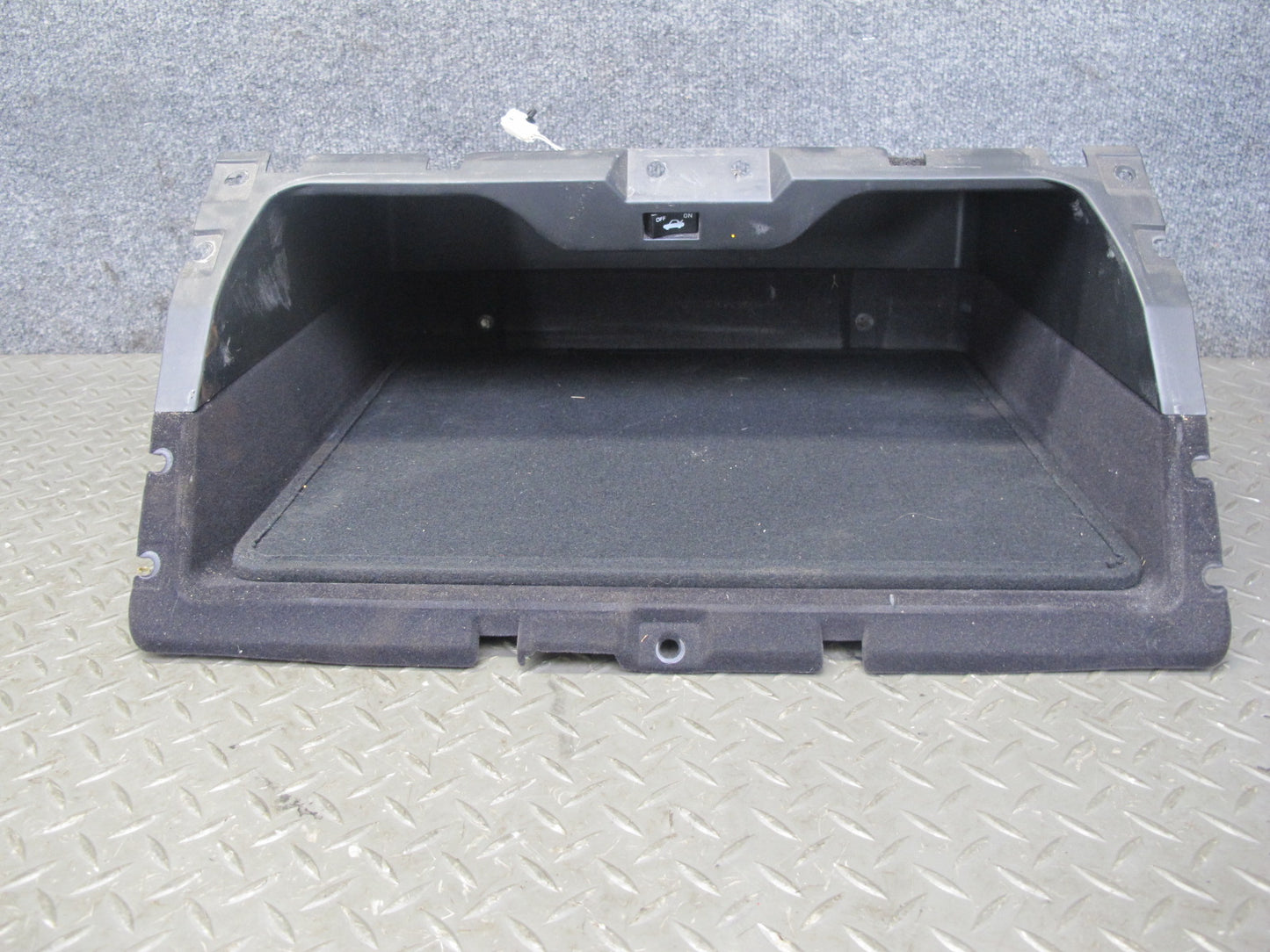 03-07 Nissan 350Z Z33 Rear Floor Center Storage Compartment w Carpet Liner OEM
