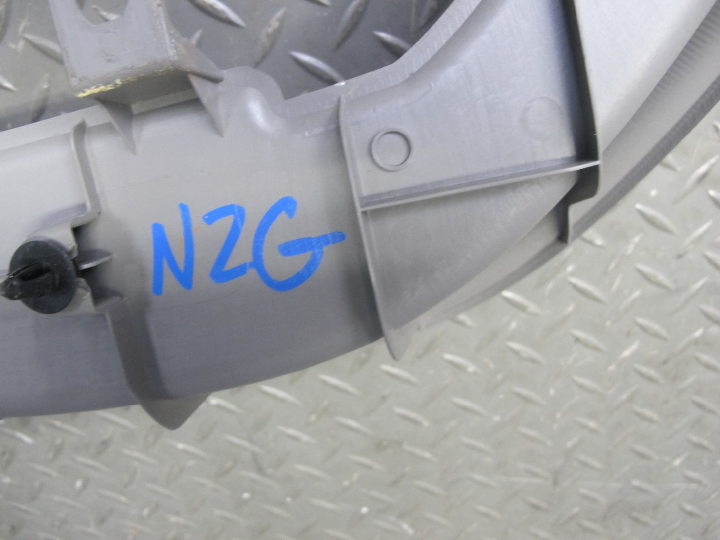 04-09 Nissan 350Z Z33 Convertible Rear Behind Seat Upper Trim Panel Gray OEM