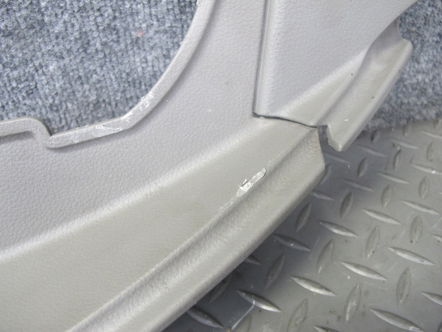 04-09 Nissan 350Z Z33 Convertible Rear Behind Seat Upper Trim Panel Gray OEM