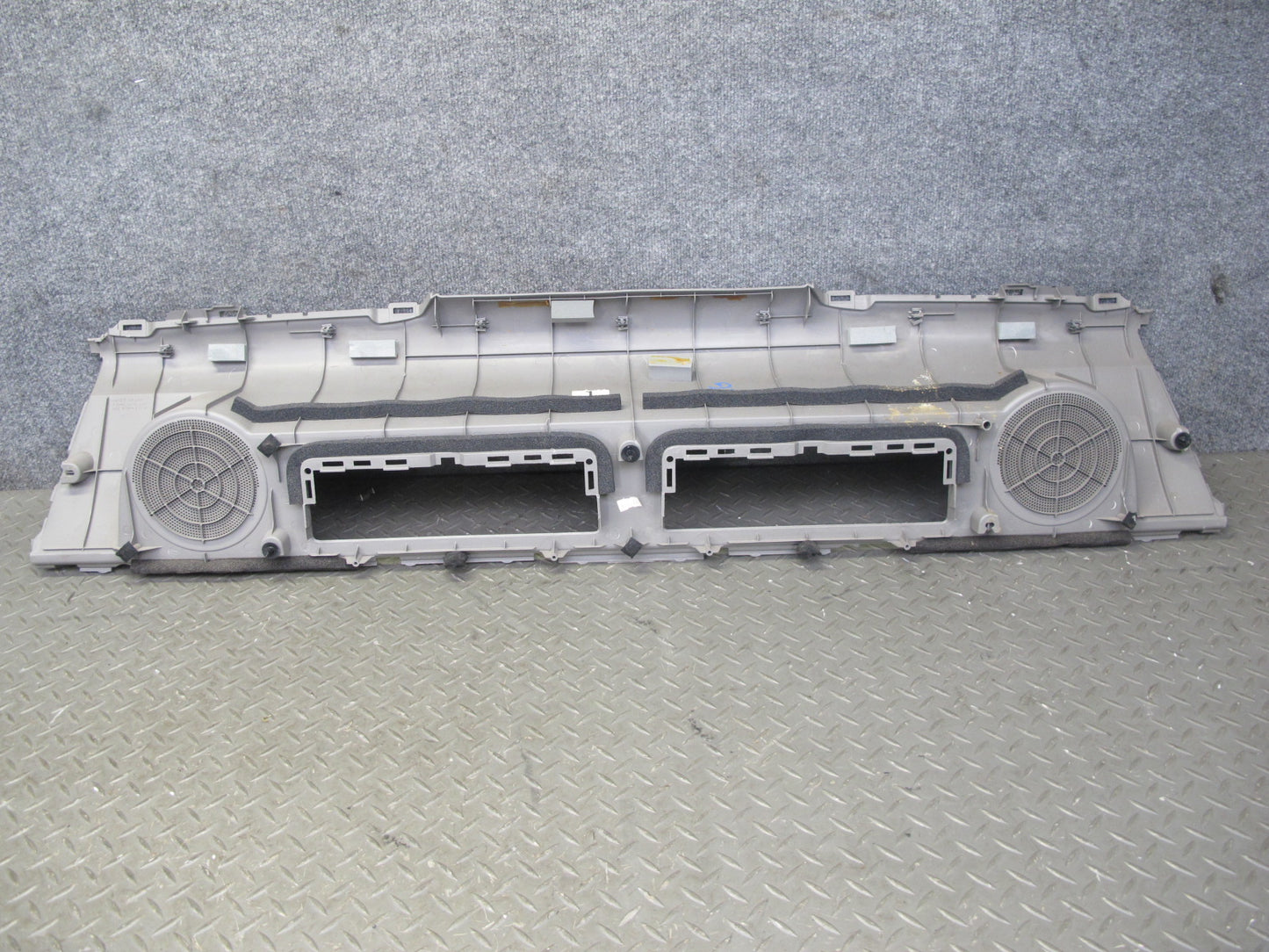 04-09 Nissan 350Z Z33 Convertible Rear Shelf Speaker Trim Cover Panel Gray OEM