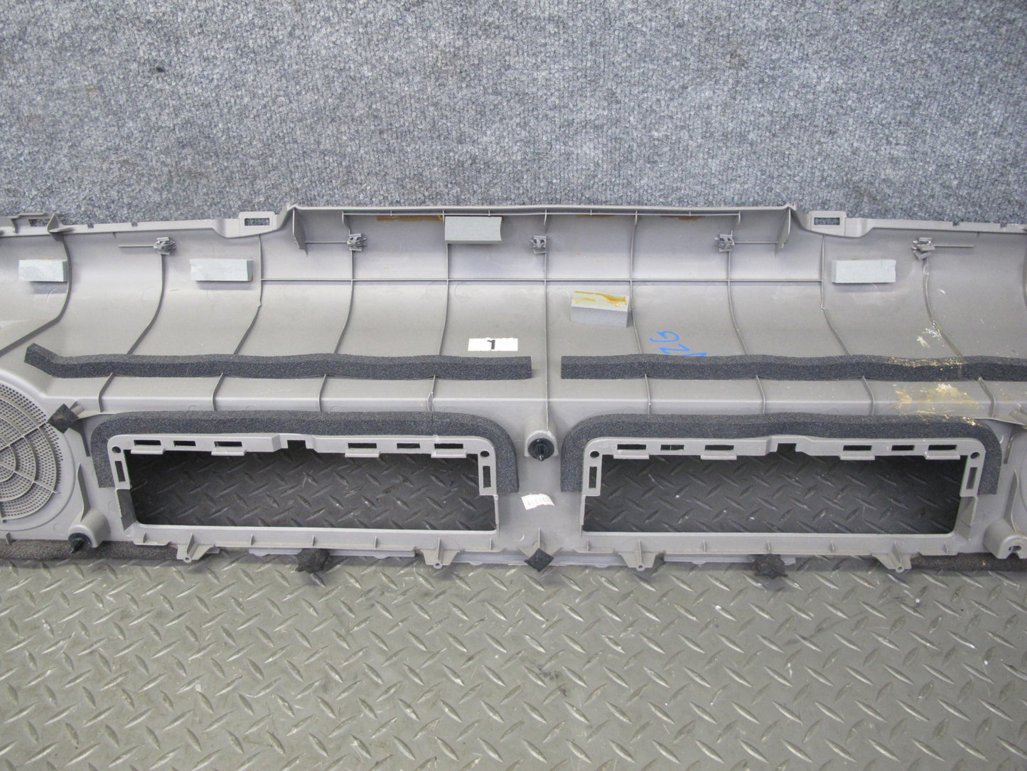 04-09 Nissan 350Z Z33 Convertible Rear Shelf Speaker Trim Cover Panel Gray OEM