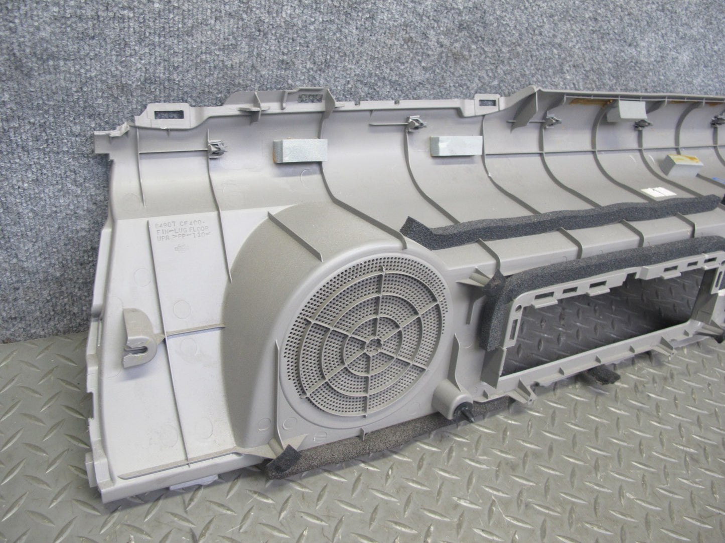 04-09 Nissan 350Z Z33 Convertible Rear Shelf Speaker Trim Cover Panel Gray OEM