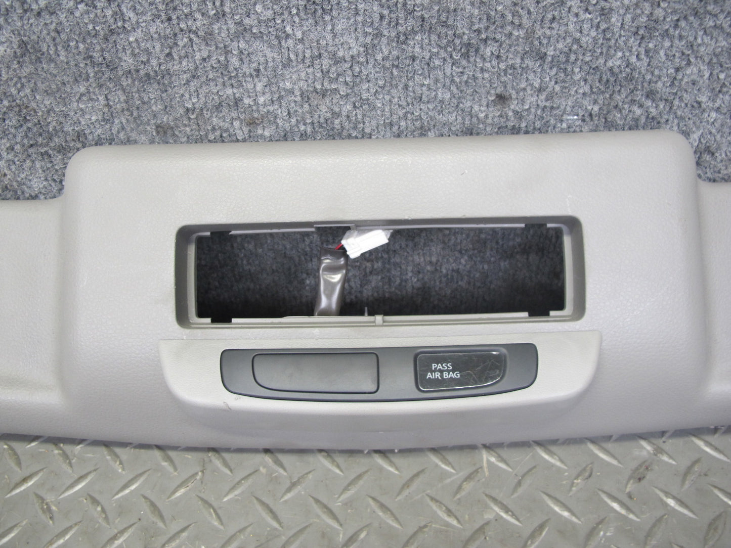 04-07 Nissan 350Z Z33 Convertible Front Upper Headliner Trim Cover Gray OEM