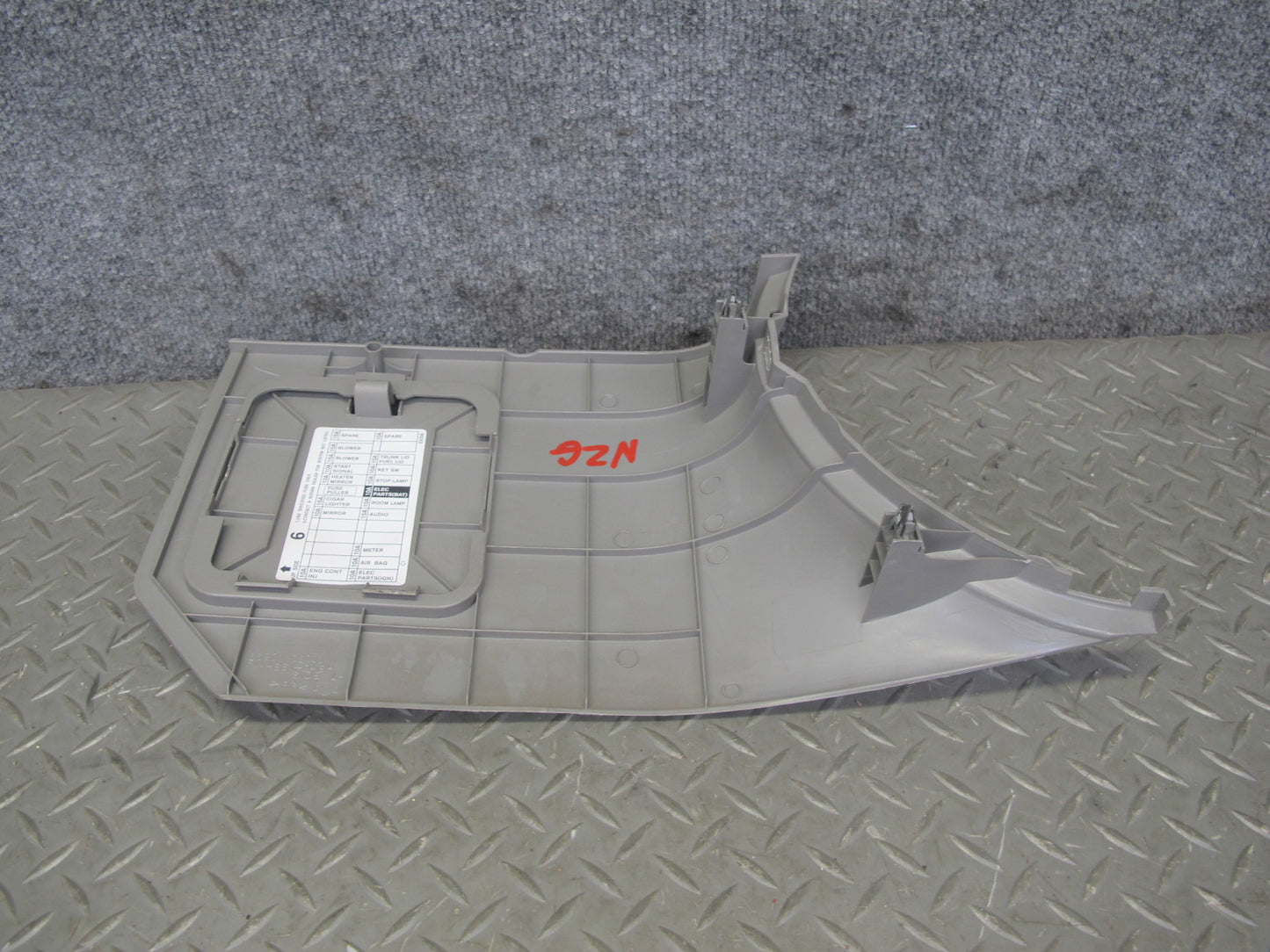 03-09 Nissan 350Z Z33 Set of 2 Front Left & Right Kick Trim Cover Gray OEM