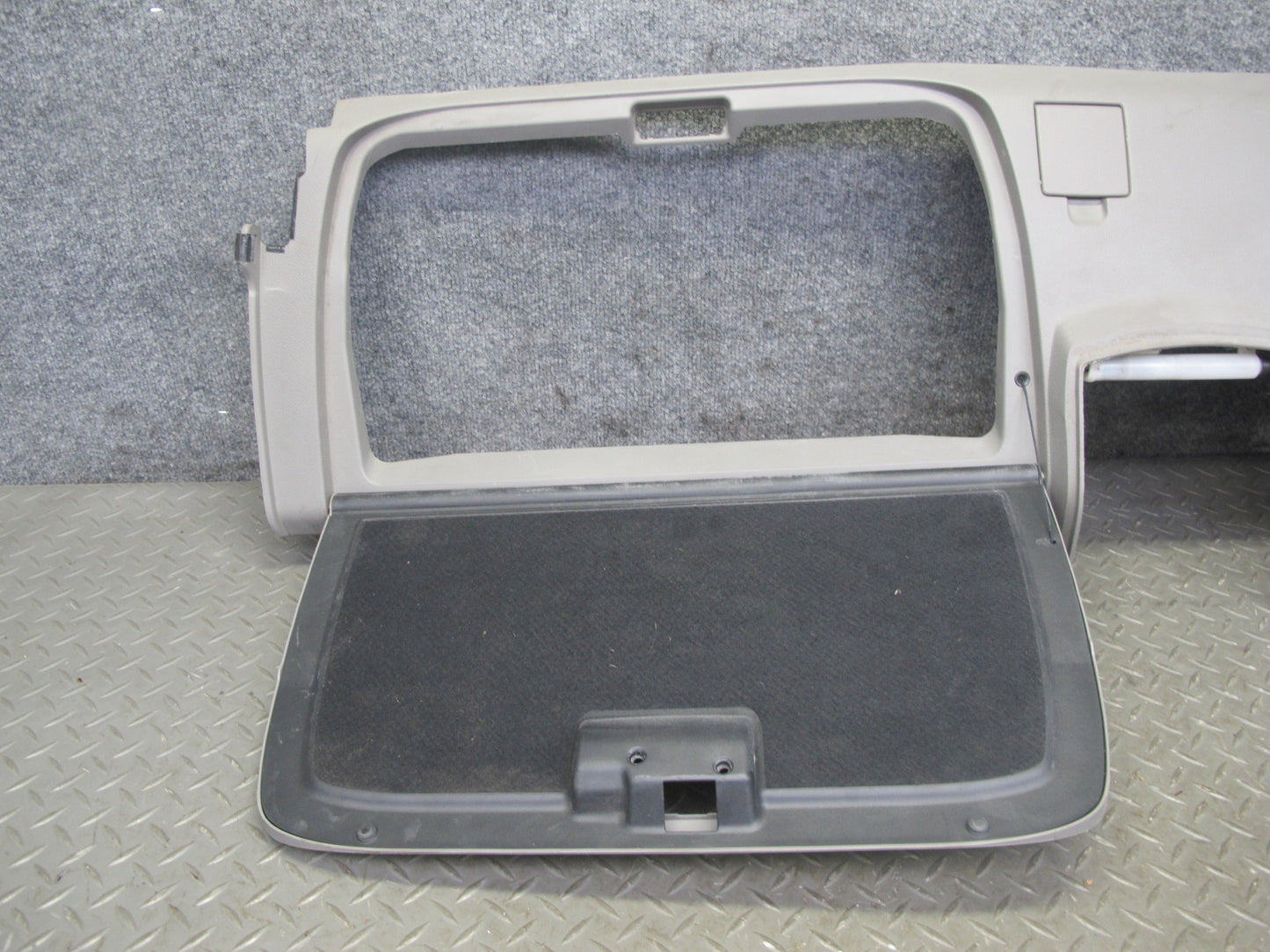 04-09 Nissan 350Z Z33 Conv Rear Behind Seat Luggage Storage Trim Cover Gray OEM