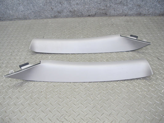 04-08 Nissan 350Z Convert Left & Right Interior A Pillar Trim Cover Gray Set OEM