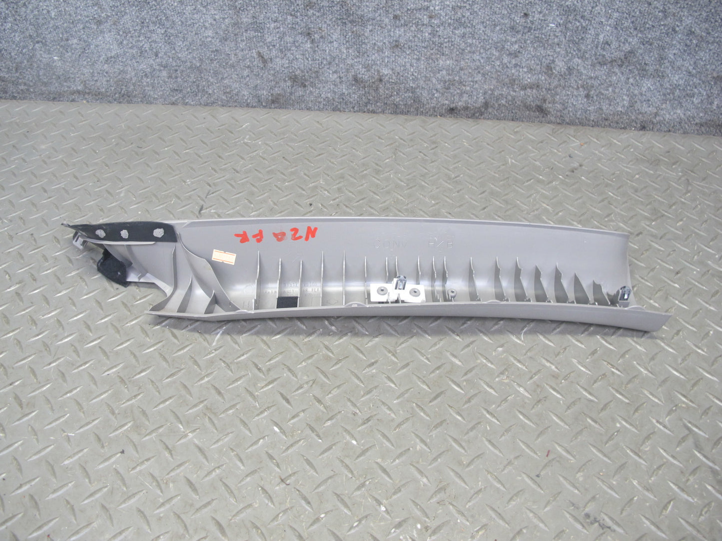 04-08 Nissan 350Z Convert Left & Right Interior A Pillar Trim Cover Gray Set OEM