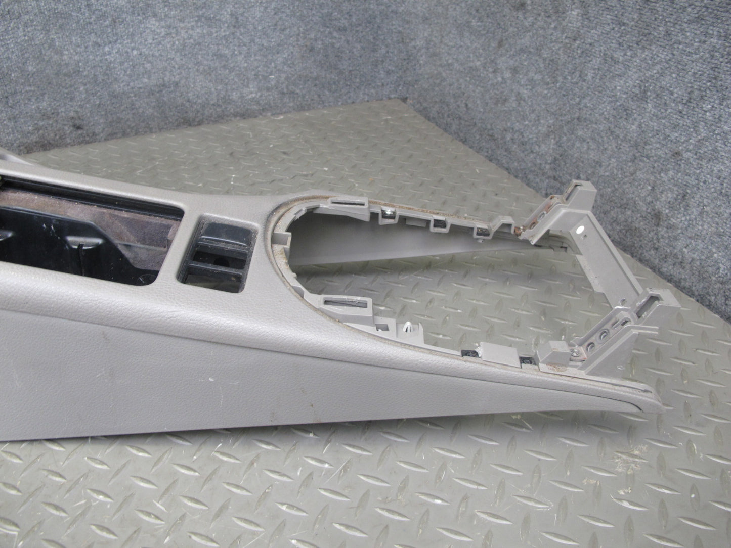 07-09 Nissan 350Z Z33 Convertible A/T Center Console Trim Cover Panel Gray OEM