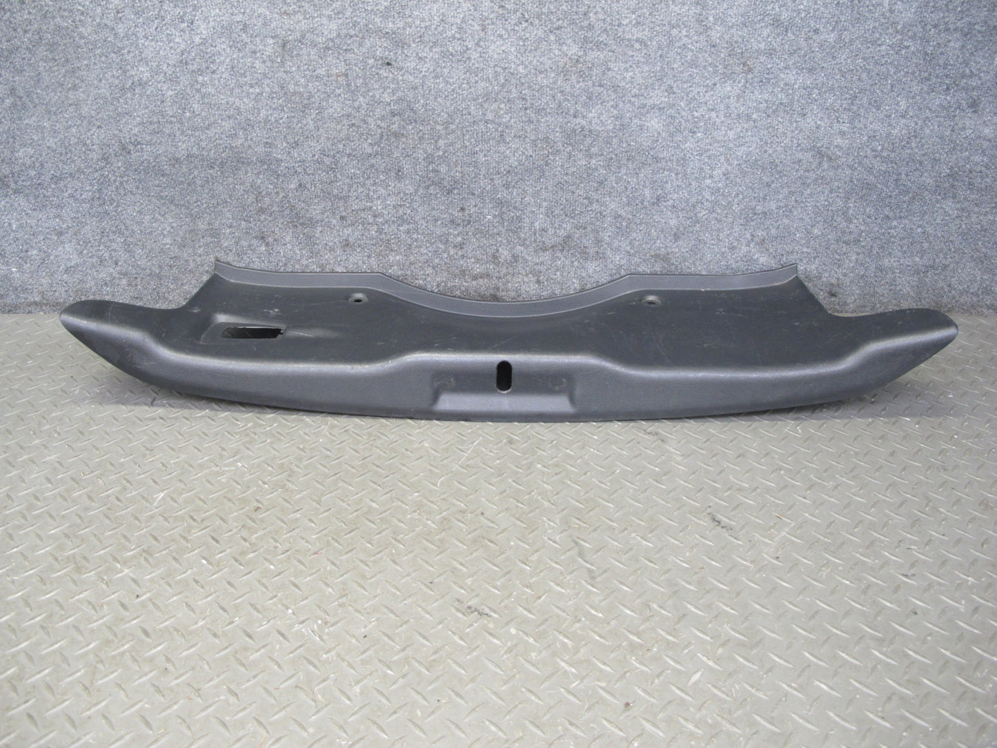 04-09 Nissan 350Z Z33 Convertible Rear Trunk Latch Trim Cover Panel Black OEM