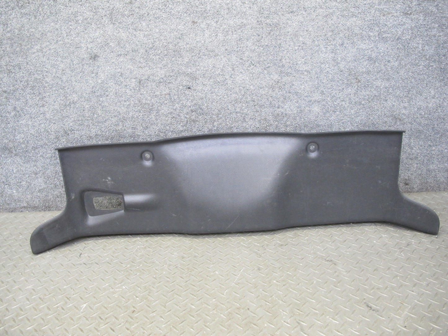 04-09 Nissan 350Z Z33 Convertible Rear Trunk Latch Trim Cover Panel Black OEM