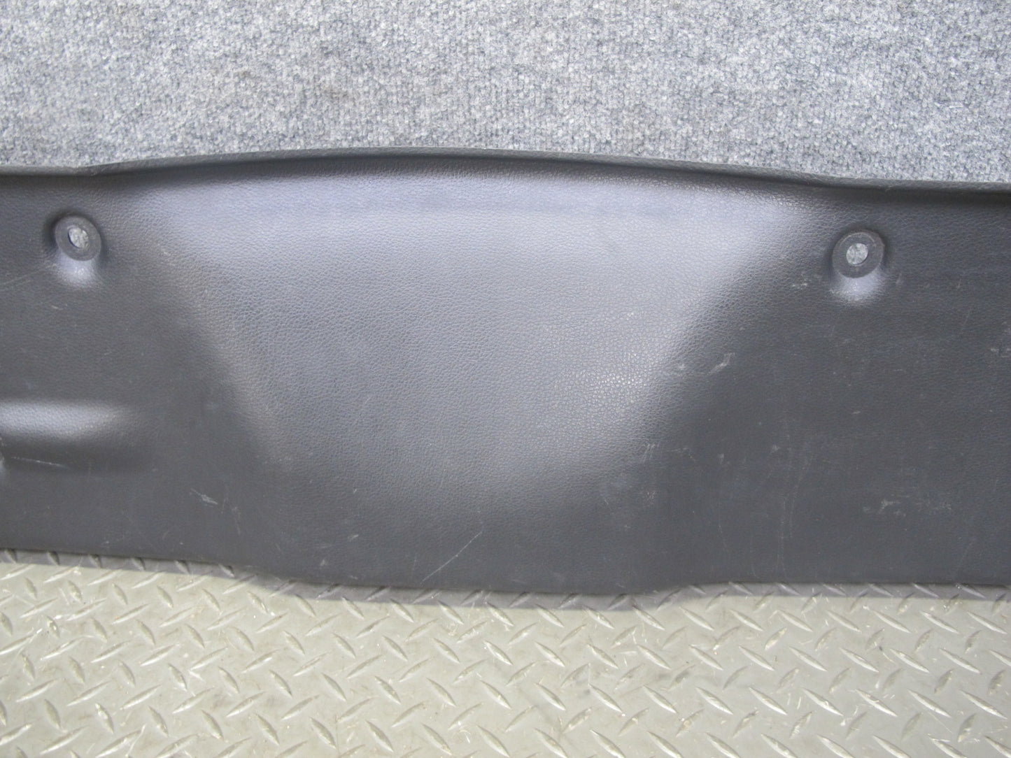 04-09 Nissan 350Z Z33 Convertible Rear Trunk Latch Trim Cover Panel Black OEM