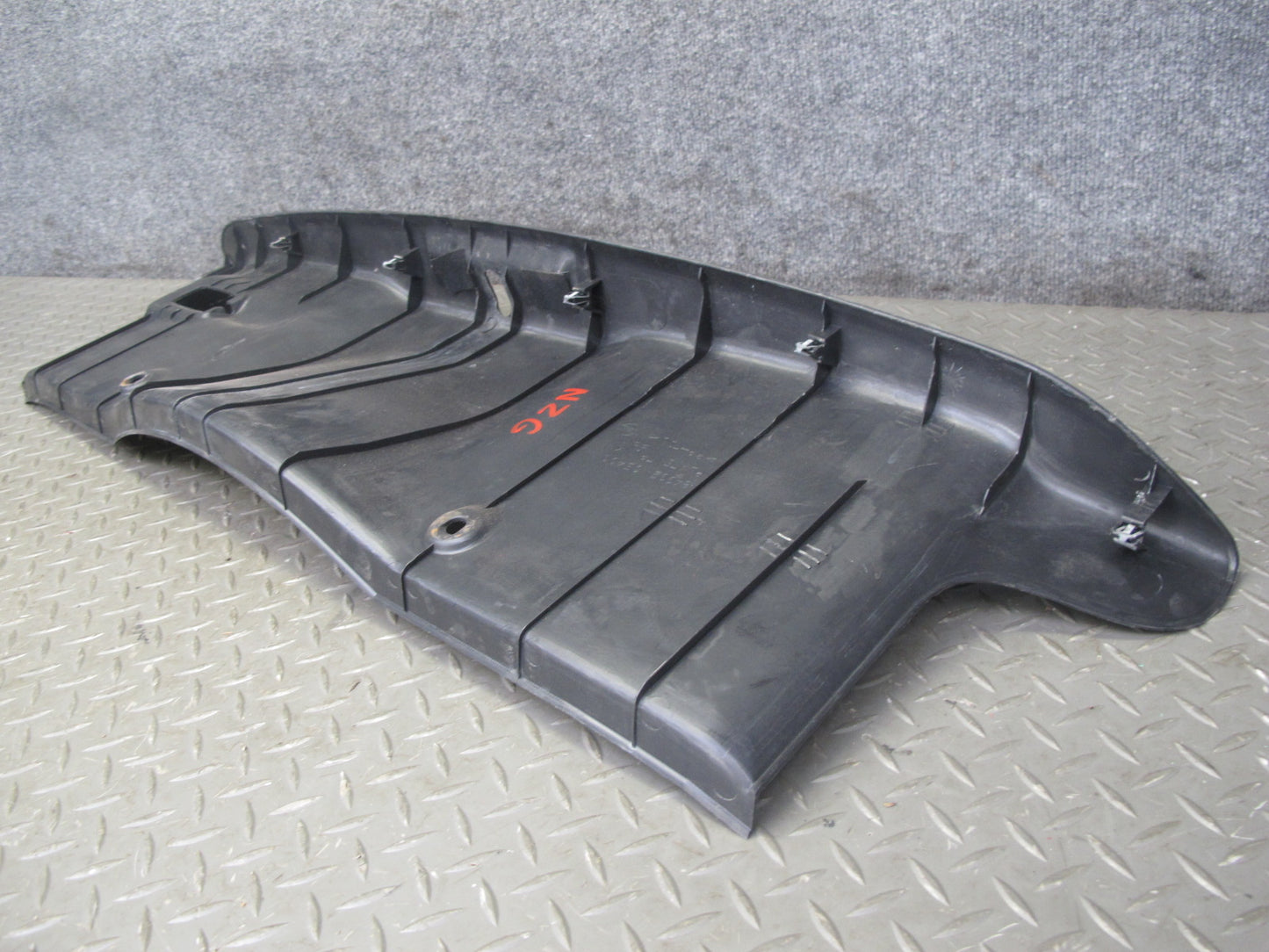 04-09 Nissan 350Z Z33 Convertible Rear Trunk Latch Trim Cover Panel Black OEM