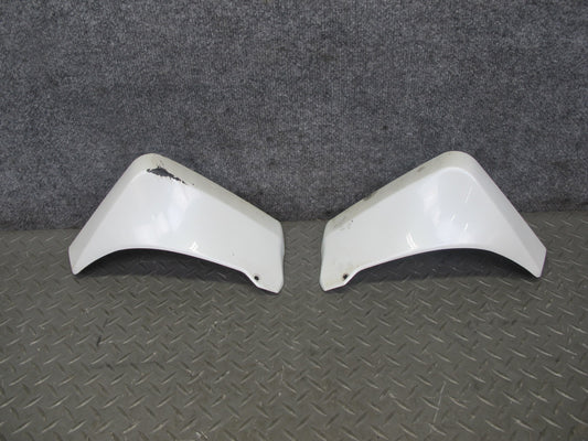 03-08 Nissan 350Z Z33 Set of 2 Rear Left & Right Bumper MUD Flap Guard White OEM