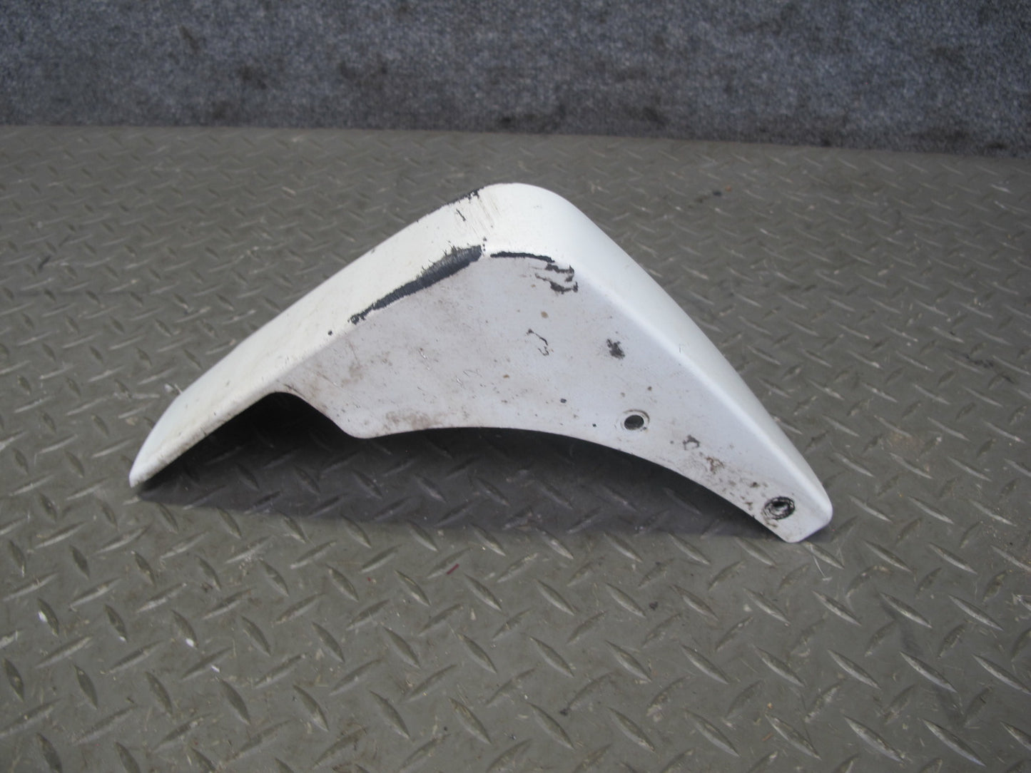 03-08 Nissan 350Z Z33 Set of 2 Rear Left & Right Bumper MUD Flap Guard White OEM