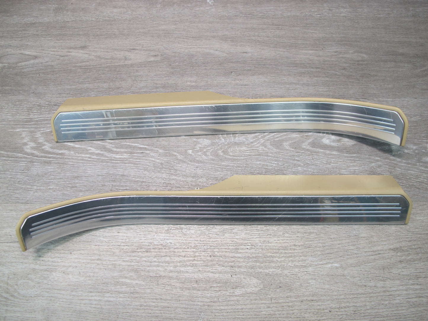 07-13 Mercedes W221 S-class Rear Left & Right Door Scuff Sill Plate Trim Set OEM
