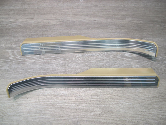 07-13 Mercedes W221 S-class Rear Left & Right Door Scuff Sill Plate Trim Set OEM
